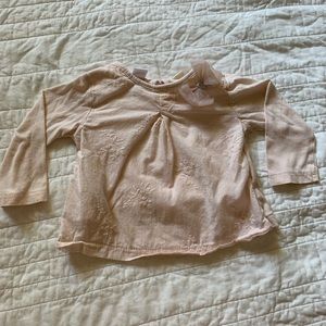 Zara baby girl blush top with bow